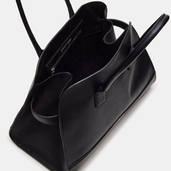 ✅️NWT Black Satchel Tote Bag $45 - Picture 6 of 7